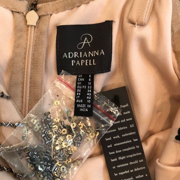 NWT | Adrianna Papell Art Deco Blouson Gown - Picture 10 of 10